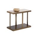 Kamali Side Table In Matte and Antique Gold