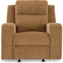 The appearance of Kanlow Recliner In Honey designed by Signature Design by Ashley in the modern / contemporary interior design. This honey piece of furniture  was selected by 1StopBedrooms from Kanlow Collection to add a touch of cosiness and style into your home. Sku: 3860525. Material: Fabric.