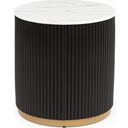 The appearance of Kara End Table In Black and White designed by Crown Mark in the modern / contemporary interior design. This black and white piece of furniture was selected by 1StopBedrooms from Kara Collection to add a touch of cosiness and style into your home. Sku: 4219-02. Material: MDF.