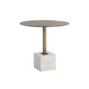 Kata 32 Inch Kata Bistro Table In White Marble