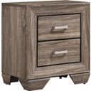 The appearance of Kauffman 2-drawer Nightstand Washed Taupe designed by Coaster in the transitional interior design. This taupe piece of furniture was selected by 1StopBedrooms from Kauffman Collection to add a touch of cosiness and style into your home. Sku: 204192. Material: Wood.