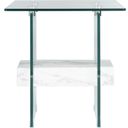 The appearance of Kayley Accent Table In White designed by Safavieh in the modern / contemporary interior design. This white piece of furniture  was selected by 1StopBedrooms from Kayley Collection to add a touch of cosiness and style into your home. Sku: ACC7001C. Material: Aluminum.