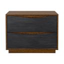Kayner 2-Drawer Nightstand In Charcoal