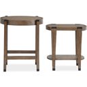 Kaysen Nesting End Table In Wallaby And Matte Black