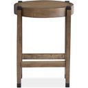Kaysen Round End Table In Wallaby And Matte Black