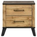 The appearance of Kaywood 2-Drawer Nightstand Bedside Table In Weathered Brown and Natural Pine designed by Coaster in the transitional interior design. This weathered brown/natural pine piece of furniture was selected by 1StopBedrooms from Kaywood Collection to add a touch of cosiness and style into your home. Sku: 225002. Material: Wood.