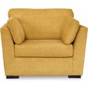 The appearance of Keerwick Oversized Chair In Sunflower designed by Signature Design by Ashley in the modern / contemporary interior design. This sunflower piece of furniture was selected by 1StopBedrooms from Keerwick Collection to add a touch of cosiness and style into your home. Sku: 6750623. Material: Polyester.