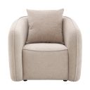 The appearance of Keith Chair with Pillow In Beige Chenille designed by ACME in the modern / contemporary interior design. This beige chenille piece of furniture  was selected by 1StopBedrooms from Keith Collection to add a touch of cosiness and style into your home. Sku: LV03612. Material: Wood.