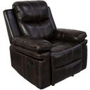 The appearance of Kellen Glider Recliner In Brown designed by New Classic in the modern / contemporary interior design. This brown piece of furniture was selected by 1StopBedrooms from Kellen Collection to add a touch of cosiness and style into your home. Sku: U6023-13-BRN. Material: Faux Leather.