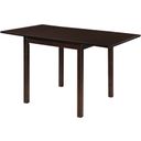 The appearance of Kelso Rectangular Dining Table with Drop Leaf Cappuccino designed by Coaster in the transitional interior design. This cappuccino piece of furniture was selected by 1StopBedrooms from Kelso Collection to add a touch of cosiness and style into your home. Sku: 190821. Material: Wood. Table Top Shape: Rectangular. Size: 30" x 52".