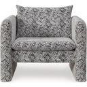 The appearance of Kenbell Accent Chair In Black/White designed by Signature Design by Ashley in the modern / contemporary interior design. This black/white piece of furniture was selected by 1StopBedrooms from Kenbell Collection to add a touch of cosiness and style into your home. Sku: A3000705. Material: Fabric.