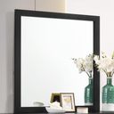 The appearance of Kendall Square Dresser Mirror Black designed by Coaster in the glam interior design. This black piece of furniture was selected by 1StopBedrooms from Kendall Collection to add a touch of cosiness and style into your home. Sku: 224454. Material: Wood.