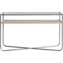 The appearance of Kendo Console Table designed by Bernhardt in the modern / contemporary interior design. This graphite piece of furniture  was selected by 1StopBedrooms from Kendo Collection to add a touch of cosiness and style into your home. Sku: 328910. Material: Glass.