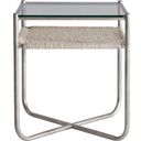 The appearance of Kendo Side Table designed by Bernhardt in the modern / contemporary interior design. This graphite piece of furniture  was selected by 1StopBedrooms from Kendo Collection to add a touch of cosiness and style into your home. Sku: 328121. Material: Glass.