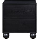 The appearance of Kent Nightstand In Black designed by Meridian in the modern / contemporary interior design. This black piece of furniture was selected by 1StopBedrooms from Kent Collection to add a touch of cosiness and style into your home. Sku: KentBlack-NS. Material: Wood.