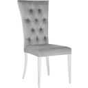 The appearance of Kerwin Tufted Upholstered Side Chair Set of 2 Grey and Chrome designed by Coaster in the modern / contemporary interior design. This grey piece of furniture  was selected by 1StopBedrooms from Kerwin Collection to add a touch of cosiness and style into your home. Sku: 111103. Material: Upholstered.