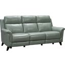 The appearance of Kester Power Reclining Sofa in Lorenzo Mint Leather designed by BarcaLounger in the transitional interior design. This mint piece of furniture was selected by 1StopBedrooms from Kester Collection to add a touch of cosiness and style into your home. Sku: 39PH3716372945. Material: Leather.