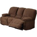The appearance of Kevin Upholstered Reclining Sofa with Dual Recliners In Brown designed by AC Pacific in the modern / contemporary interior design. This brown piece of furniture  was selected by 1StopBedrooms from Kevin Collection to add a touch of cosiness and style into your home. Sku: KEVIN-II-BROWN-DRS. Material: Polyester.