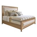 The appearance of Key Biscayne Grand Isle Queen Upholstered Bed In Sunwashed designed by Tommy Bahama in the coastal interior design. This sunwashed piece of furniture was selected by 1StopBedrooms from Key Biscayne Collection to add a touch of cosiness and style into your home. Sku: 579-133C. Bed Size: Queen. Material: Veneer. Bed Type: Upholstered Bed.