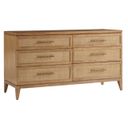 The appearance of Key Biscayne Matheson Double Dresser In Sunwashed designed by Tommy Bahama in the coastal interior design. This sunwashed piece of furniture was selected by 1StopBedrooms from Key Biscayne Collection to add a touch of cosiness and style into your home. Sku: 579-222. Material: Veneer.