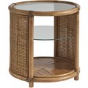 The appearance of Key Biscayne Tortuga Round End Table In Sunwashed designed by Tommy Bahama in the coastal interior design. This sunwashed piece of furniture was selected by 1StopBedrooms from Key Biscayne Collection to add a touch of cosiness and style into your home. Sku: 579-950C. Material: Veneer.