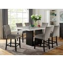 The appearance of Kian Counter Height Dining Table In White and Black designed by Furniture of America in the modern / contemporary interior design. This white/black piece of furniture was selected by 1StopBedrooms from Kian Collection to add a touch of cosiness and style into your home. Sku: CM3744PT-1;CM3744PT-2. Material: Wood. Table Top Shape: Rectangular. Size: 70" x 42".