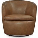The appearance of Kierreys Swivel Chair In Caramel designed by Signature Design by Ashley in the modern / contemporary interior design. This caramel piece of furniture  was selected by 1StopBedrooms from Kierreys Collection to add a touch of cosiness and style into your home. Sku: A3000700. Material: Leather.