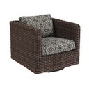 Kilimanjaro Swivel Glider Lounge Chair In Dark Brown