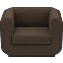 The appearance of Kimora Linen Textured Fabric Chair In Brown designed by Meridian in the modern / contemporary interior design. This brown piece of furniture  was selected by 1StopBedrooms from Kimora Collection to add a touch of cosiness and style into your home. Sku: 151Brown-C. Material: Wood.