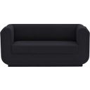 The appearance of Kimora Linen Textured Fabric Loveseat In Black designed by Meridian in the modern / contemporary interior design. This black piece of furniture was selected by 1StopBedrooms from Kimora Collection to add a touch of cosiness and style into your home. Sku: 151Black-L. Material: Wood.