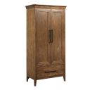 The appearance of Abode Kingsley Armoire In Warm Brunette designed by Kincaid in the modern / contemporary interior design. This warm brunette piece of furniture was selected by 1StopBedrooms from Abode Collection to add a touch of cosiness and style into your home. Sku: 269-270. Material: Solid Wood.