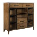The appearance of Abode Kingsley Display Buffet In Warm Brunette designed by Kincaid in the interior design. This warm brunette piece of furniture was selected by 1StopBedrooms from Abode Collection to add a touch of cosiness and style into your home. Sku: 269-850. Material: Solid Wood.
