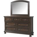 Kingsley Walnut Dresser With Mirror