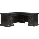 The appearance of Kingston Traditional Wood Return L-Desk In Dark Brown designed by Martin Furniture in the traditional interior design. This dark brown piece of furniture  was selected by 1StopBedrooms from Kingston Collection to add a touch of cosiness and style into your home. Sku: IMKN684R-KIT. Material: Wood.
