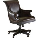 The appearance of Kingstown Admiralty Desk Chair In Tamarind designed by Tommy Bahama in the traditional interior design. This tamarind piece of furniture  was selected by 1StopBedrooms from Kingstown Collection to add a touch of cosiness and style into your home. Sku: 619-938-01. Material: Leather.
