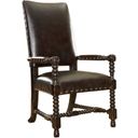 The appearance of Kingstown Edwards Arm Chair In Tamarind designed by Tommy Bahama in the traditional interior design. This tamarind piece of furniture  was selected by 1StopBedrooms from Kingstown Collection to add a touch of cosiness and style into your home. Sku: 619-885-01. Material: Leather.