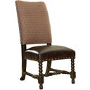 The appearance of Kingstown Edwards Side Chair In Tamarind designed by Tommy Bahama in the traditional interior design. This tamarind piece of furniture  was selected by 1StopBedrooms from Kingstown Collection to add a touch of cosiness and style into your home. Sku: 619-884-01. Material: Leather.