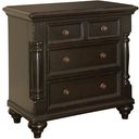 The appearance of Kingstown Stony Point Nightstand In Tamarind designed by Tommy Bahama in the traditional interior design. This tamarind piece of furniture  was selected by 1StopBedrooms from Kingstown Collection to add a touch of cosiness and style into your home. Sku: 619-624. Material: Leather.