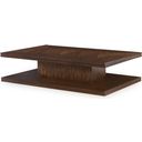 The appearance of Kirkwood Cocktail Table In Brunette designed by Century Furniture in the modern / contemporary interior design. This brunette piece of furniture  was selected by 1StopBedrooms from Citation Collection to add a touch of cosiness and style into your home. Sku: B1H-602. Material: Walnut Veneer.