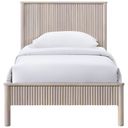 The appearance of Kivo Solid Wood Twin Bed In Natural and Stained Natural designed by Meridian in the transitional interior design. This natural/stained natural piece of furniture was selected by 1StopBedrooms from Kivo Collection to add a touch of cosiness and style into your home. Sku: KivoNatural-T Box 1/2 (Headboard);KivoNatural-T Box 2/2 (Footboard / Rails / Slats). Bed Type: Platform Bed. Bed Size: Twin. Material: Rubberwood.