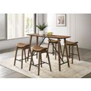 The appearance of Klamath Counter Height Chair Set of 2 In Walnut designed by Furniture of America in the modern / contemporary interior design. This walnut piece of furniture was selected by 1StopBedrooms from Klamath Collection to add a touch of cosiness and style into your home. Sku: FM3215WN-PC-2PK. Material: Solid Rubberwood.