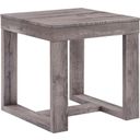 The appearance of Knott End Table In Gray designed by Crown Mark in the transitional interior design. This gray piece of furniture was selected by 1StopBedrooms from Knott Collection to add a touch of cosiness and style into your home. Sku: 4216-02. Material: MDF.