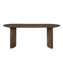 The appearance of Kody 79 Inch Oval Fixed-Top Dining Table In Brown designed by New Classic in the modern / contemporary interior design. This brown piece of furniture was selected by 1StopBedrooms from Kody Collection to add a touch of cosiness and style into your home. Sku: D3434-15T;D3434-15B. Table Top Shape: Oval. Material: Wood. Size: 35" x 79".