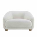 The appearance of Kolvere Chair Boucle In White designed by Furniture of America in the modern / contemporary interior design. This white piece of furniture was selected by 1StopBedrooms from Kolvere Collection to add a touch of cosiness and style into your home. Sku: FM61006WH-CH. Material: Boucle.