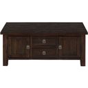 The appearance of Kona Grove 48 Inch Rectangle Coffee Table In Dark Brown designed by Jofran in the transitional interior design. This dark brown piece of furniture  was selected by 1StopBedrooms from Kona Grove Collection to add a touch of cosiness and style into your home. Sku: 704-5. Material: Acacia.