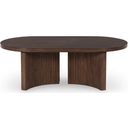 The appearance of Korestone Coffee Table In Dark Brown designed by Signature Design by Ashley in the modern / contemporary interior design. This dark brown piece of furniture was selected by 1StopBedrooms from Korestone Collection to add a touch of cosiness and style into your home. Sku: T689-0. Material: Wood.