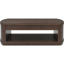 The appearance of Korestone Lift-Top Coffee Table In Dark Brown designed by Signature Design by Ashley in the modern / contemporary interior design. This dark brown piece of furniture was selected by 1StopBedrooms from Korestone Collection to add a touch of cosiness and style into your home. Sku: T679-9. Material: Wood.
