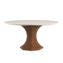 The appearance of La Costa Cabrillo Round Dining Table In Cream designed by Lexington in the modern / contemporary interior design. This cream piece of furniture was selected by 1StopBedrooms from La Costa Collection to add a touch of cosiness and style into your home. Sku: 420-875C. Table Top Shape: Round. Size: 60". Material: Hickory.