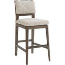 The appearance of La Jolla Bar Stool In Taupe designed by Tommy Bahama in the modern / contemporary interior design. This taupe piece of furniture  was selected by 1StopBedrooms from La Jolla Collection to add a touch of cosiness and style into your home. Sku: 3950-16-40. Material: Wood.