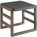 The appearance of La Jolla Cast Top Rectangular End Table In Taupe 01-3950-957 designed by Tommy Bahama in the modern / contemporary interior design. This taupe piece of furniture  was selected by 1StopBedrooms from La Jolla Collection to add a touch of cosiness and style into your home. Sku: 3950-957. Material: Wood.